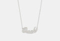 COACH® Women's Collar Con Placa Identificativa Ouch en Gris | Métal