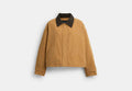 COACH® Women's Chaqueta De Granjero en Castaño, Talla Mediano | Autre