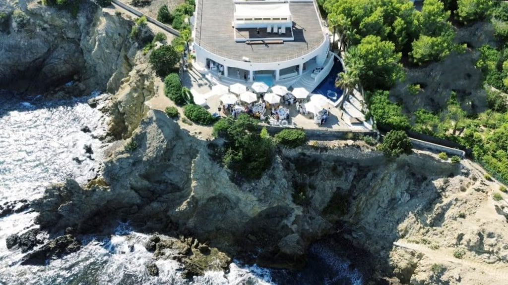 Super Rare 8-Bedroom Luxury Seafront Ibiza Villa with Private Beach, Panoramic Rooftop and Underground DJ Room in Santa Eulalia