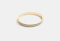 COACH® Women's Brazalete Con Esmalte De Firma De 6 Mm en Negro | Métal