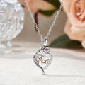Personalizada Mamá Birthstone Corazón Collar Dainty Joyería con Texto y Circonitas Aniversario Día de la Madre Cumpleaños Regalo para Mamá Abuela