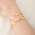 Personalizada 1-8 huellas de la pata Birthstone pulsera con nombres Cumpleaños Memorial Gift for Dog Owners Lovers
