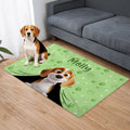 Personalizado lindo 3D perro de dibujos animados multicolor suave manta con el nombre de mascotas cumpleaños adopción aniversario de regalo para los dueños de mascotas amantes