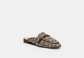 COACH® Women's Mocasines Sin Talón En Jacquard De Firma, Talla 11 | Jacquard Exclusif
