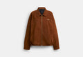 COACH® Women's Bomber De Ante Extragrande Heritage C en Castaño, Talla Mediano | Body