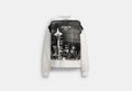 COACH® Unisex Sudadera De Cuello Rojoondo Con Postal en Blanco, Talla M