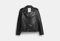 COACH® Men's Chaqueta Moto Ligera en Negro, Talla Mediano | Body