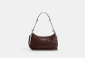 COACH® Women's Bolso De Hombro Teri Con Acolchado en Castaño | Cuir