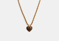 COACH® Women's Collar De Cadena Con Motivos De Firma De Corazones en Amarillo | Métal