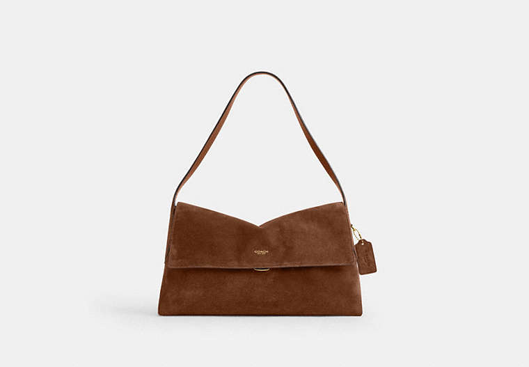 COACH® Women's Bolso De Hombro Chelsea 36 en Castaño | Cuir