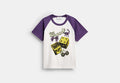COACH® Women's Camiseta Raglán Con Charms En Algodón Orgánico, Talla Mediano