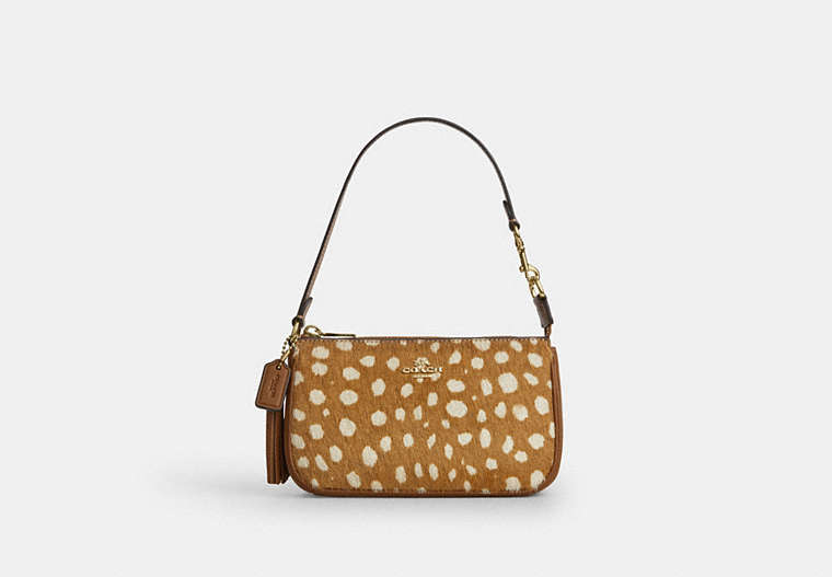 COACH® Women's Nolita 19 Con Estampado De Reno en Castaño | Cuir