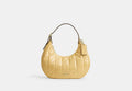 COACH® Women's Bolso De Hombro Emily Con Acolchado en Amarillo | Cuir
