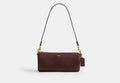 COACH® Women's Barrel Bag en Castaño | Cuir