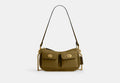 COACH® Women's Bolso Twin Turnlock Waverly en Verde | Cuir
