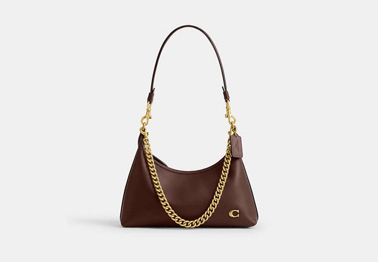 COACH® Women's Bolso De Hombro Juliet 25 en Castaño | Cuir