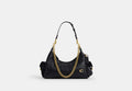 COACH® Women's Bolso Pocket Juliet 30 Con Acolchado en Negro | Cuir