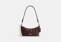 COACH® Women's Bolso De Hombro Caitlin Con Acolchado en Castaño | Cuir