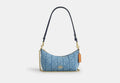 COACH® Women's Bolso De Hombro Caitlin Con Acolchado en Azul | Coton