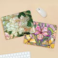 Personalizada Retro Vidriera Floral Alfombrilla de Ratón Alfombrilla de Escritorio con Nombre Oficina Cumpleaños Regalo para Mujeres Compañeros de Trabajo Amigos