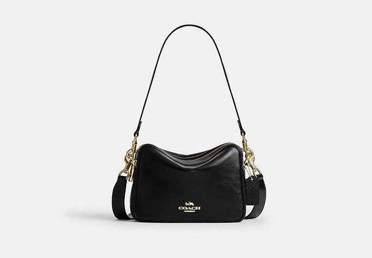 COACH® Women's Bolso Cruzado Carey en Negro | Cuir