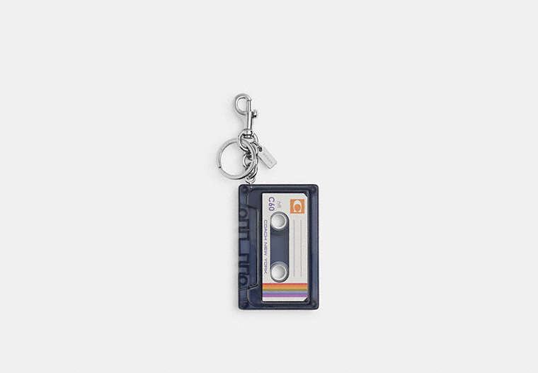 COACH® Men's Charm Para Bolso De Casete en Negro | Métal