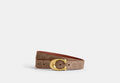COACH® Women's Cinturón Reversible Con Hebilla Con C Esculpida, 25 Mm, Talla Mediano | Pvc