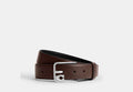 COACH® Men's Cinturón Con Hebilla De Arnés De Firma, 35 Mm en Castaño, Talla 36 | Cuir