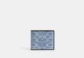 COACH® Men's Cartera 3 En 1 De Tela Vaquera De Firma Exquisita en Azul | Pvc