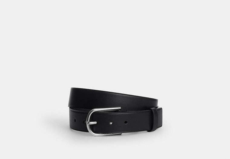 COACH® Men's Cinturón Con Hebilla De Arnés, 35 Mm en Negro, Talla 36 | Cuir