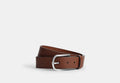 COACH® Men's Cinturón Con Hebilla De Arnés, 35 Mm en Rojo, Talla 36 | Cuir