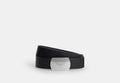 COACH® Men's Cinturón Plaque, 38 Mm en Negro, Talla 36 | Cuir