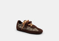 COACH® Women's Zapatillas Deportivas Suaves De Jacquard De Firma en Castaño, Talla 11 | Matières Mélangées