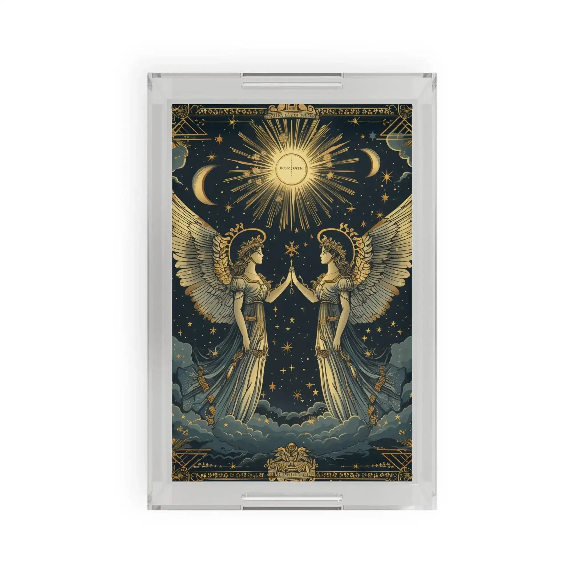 Celestial Gemini – Zodiac-Inspired Serving Tray