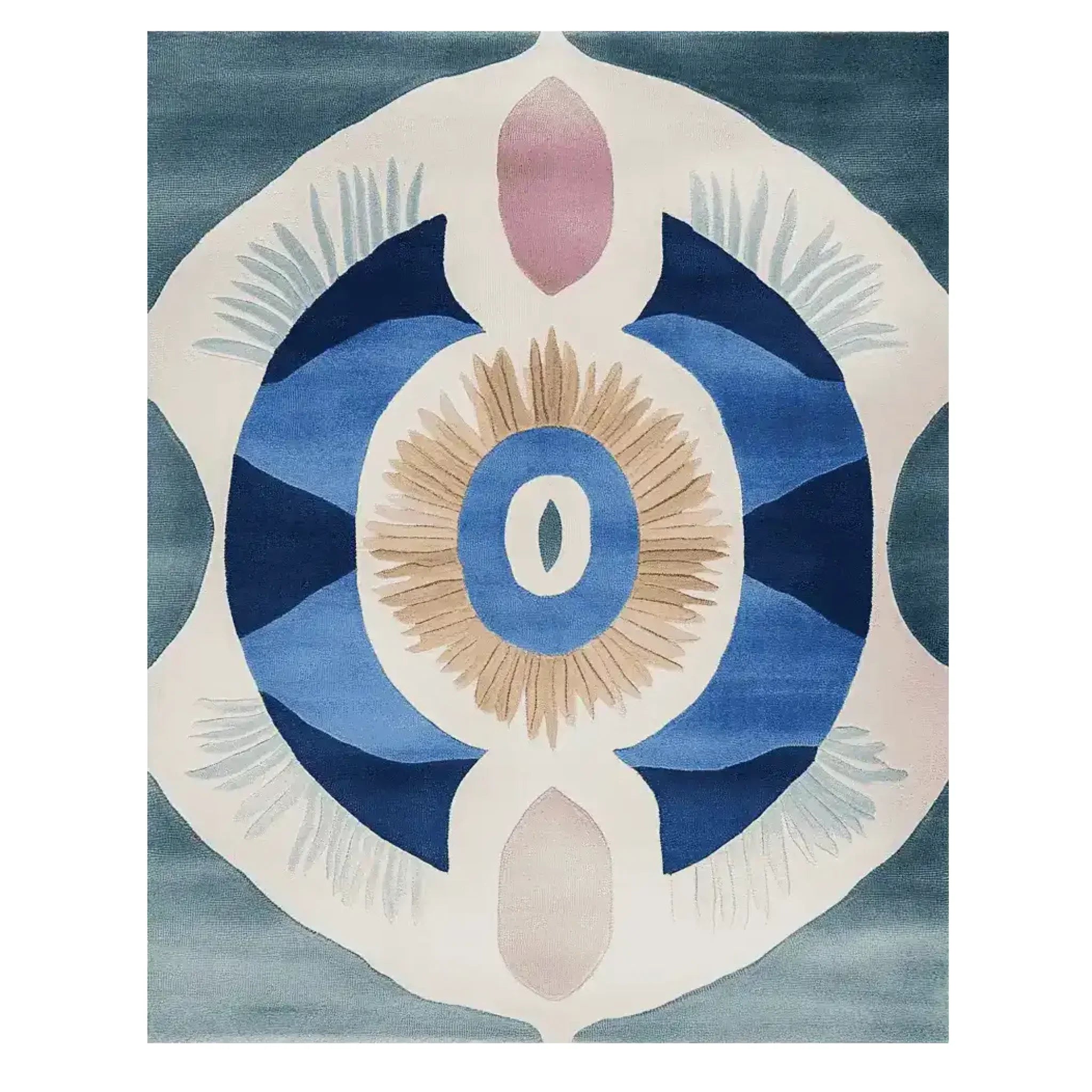 Celestial Spiral Hand Tufted Rug