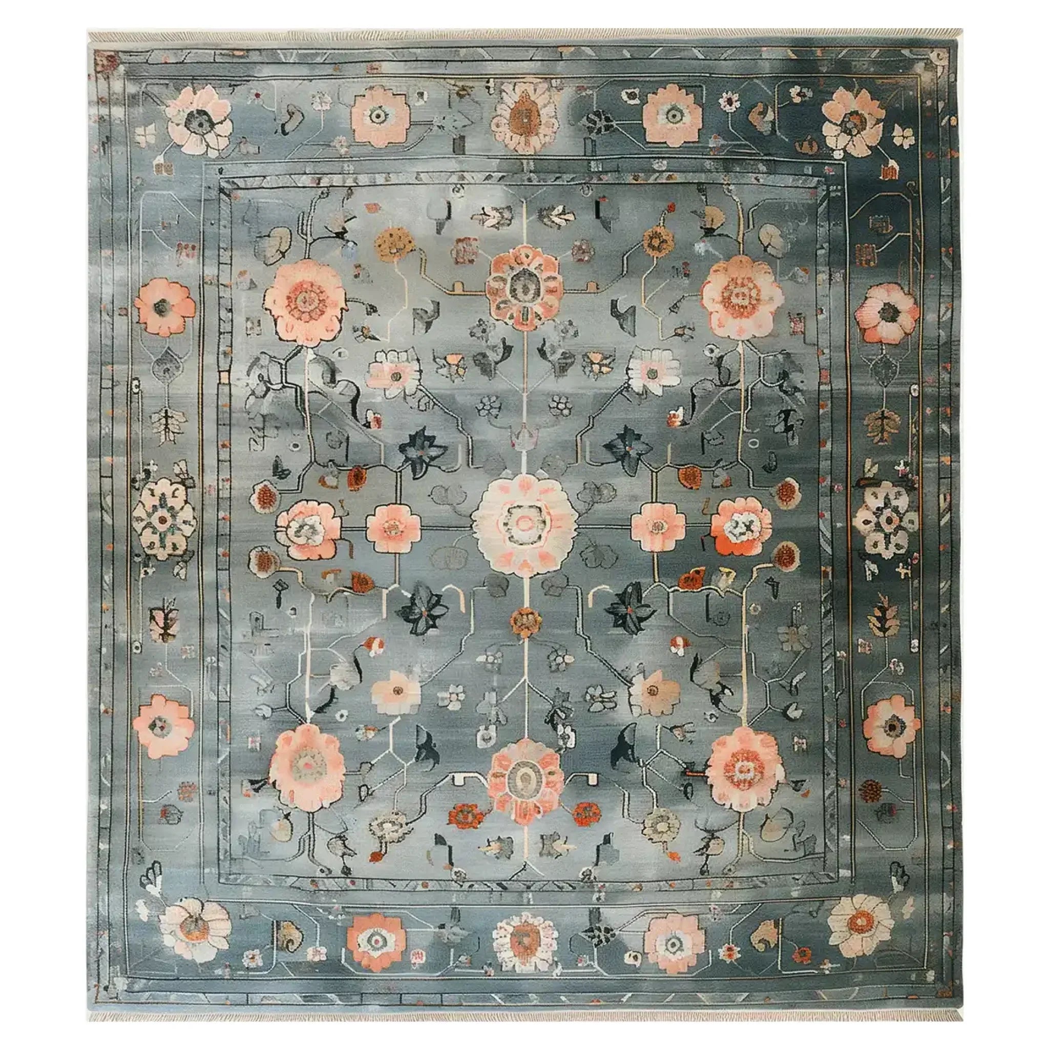 Celestial Tranquility Knotted Wool Rug