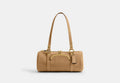 COACH® Women's Bolso Kisslock Barrel 28 en Beige | Cuir