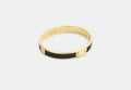 COACH® Women's Brazalete Con Bisagra Y C De Pavé en Negro | Métal