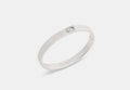 COACH® Women's Brazalete Con Bisagra Y C De Pavé en Gris | Métal