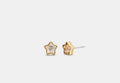 COACH® Women's Pendientes Tipo Dormilona De Firma Con Estrella en Amarillo | Métal