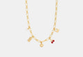 COACH® Women's Collar Con Charms De Cereza Y Corazón en Amarillo | Métal