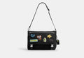 COACH® Men's Bolso Messenger Lane De Nailon De Firma Con Parches Coach | Brain Dead en Negro | Nylon