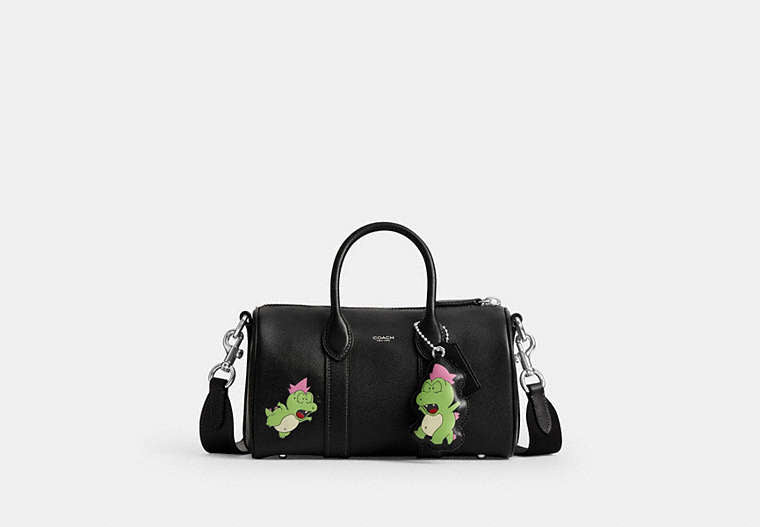COACH® Unisex Bolso Compass 25 Con Darby Dino Y Charm Coach | Brain Dead en Negro | Cuir