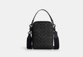 COACH® Men's Bolso Cruzado Tristan 14 En Lona De Firma en Negro | Pvc