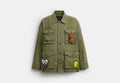 COACH® Men's Chaqueta Surplus Coach | Brain Dead en Verde, Talla Mediano