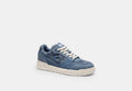 COACH® Women's Zapatillas Deportivas Soho De Tela Vaquera De Firma en Azul, Talla 11 | Matières Mélangées
