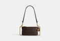 COACH® Women's Bolso Cruzado Audrey De Lona De Firma en Castaño | Pvc