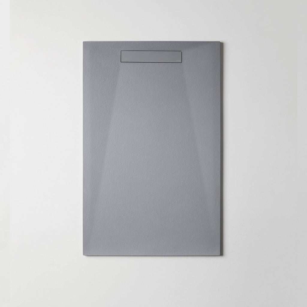 BATHME ZERO PLUS Plato de Ducha Rectangular Gel Coat Color Gris