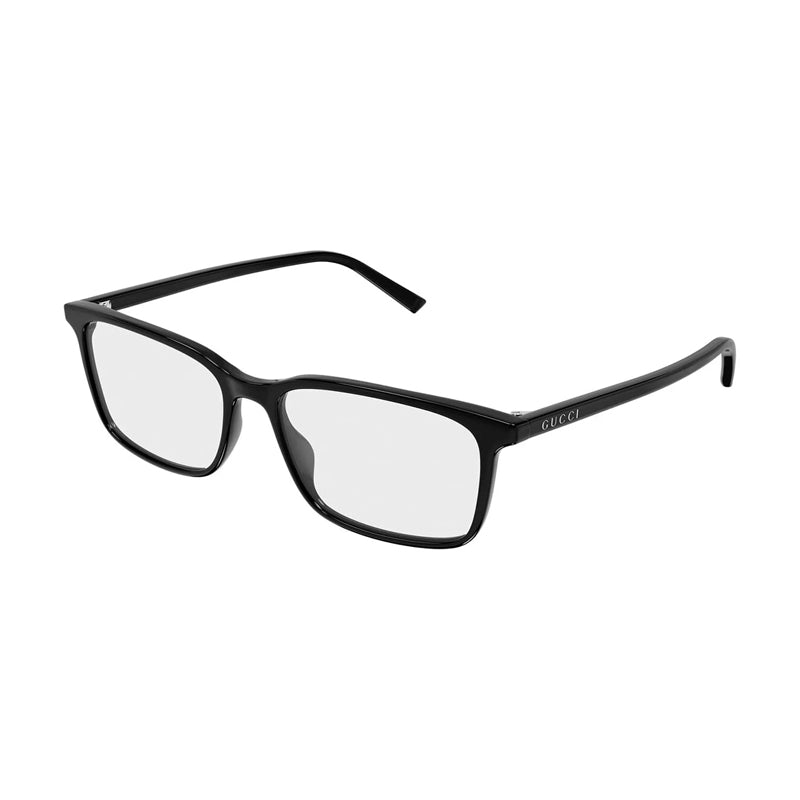 Gucci Black Rectangular Frame Eyeglasses — Black
