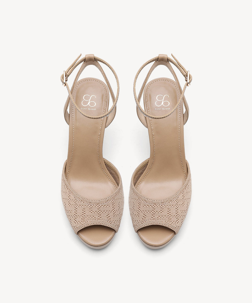 GlamStride Platform Stiletto Sandal